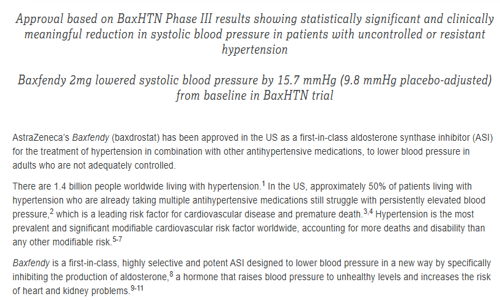La FDA aprueba baxdrostat, el primer inhibidor de la aldosterona sintasa para el tratamiento de la hipertensión arterial