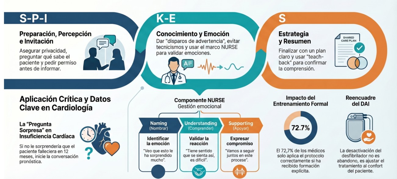 Cómo dar malas noticias en cardiología: el protocolo que nadie te enseñó en la facultad