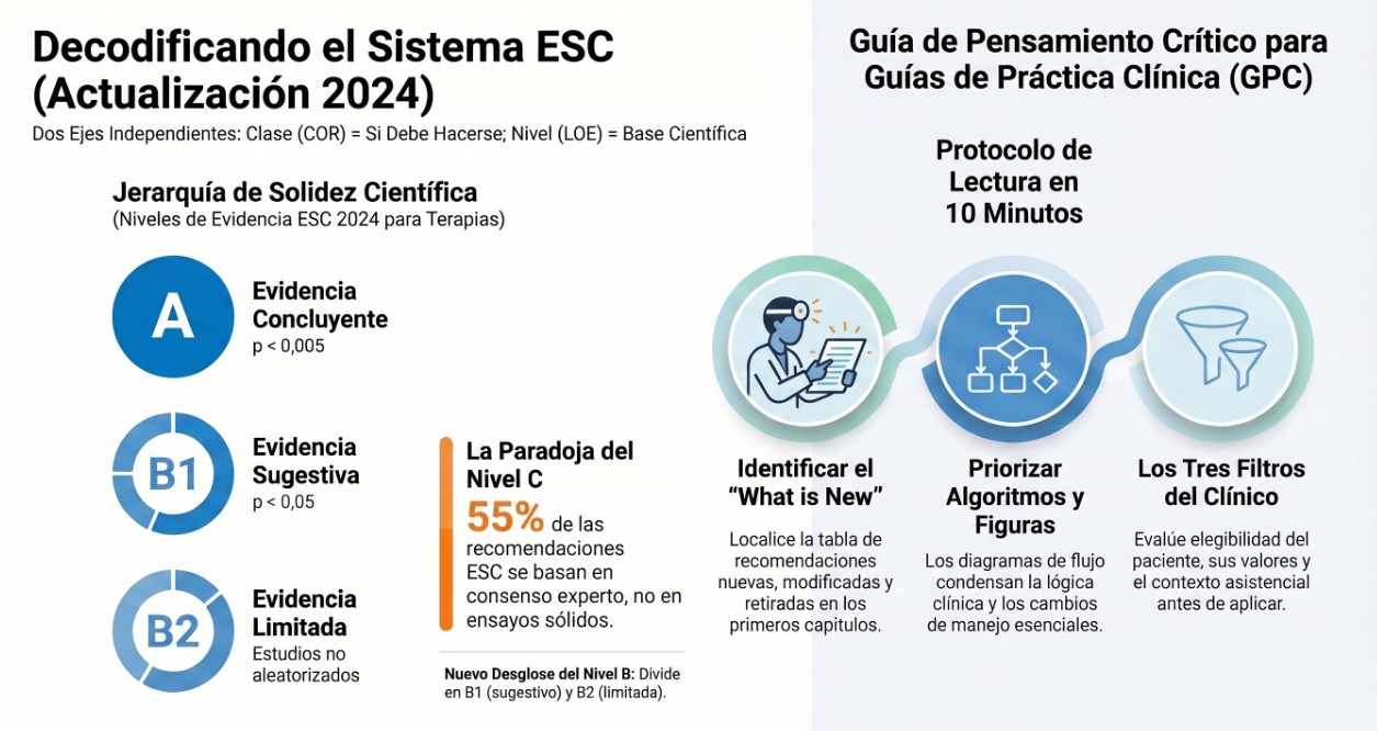 Cómo leer una guía de práctica clínica sin morir en el intento