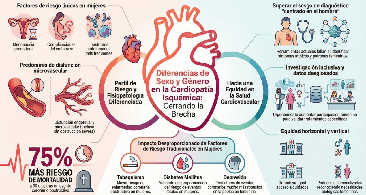 Diferencias de género en cardiopatía