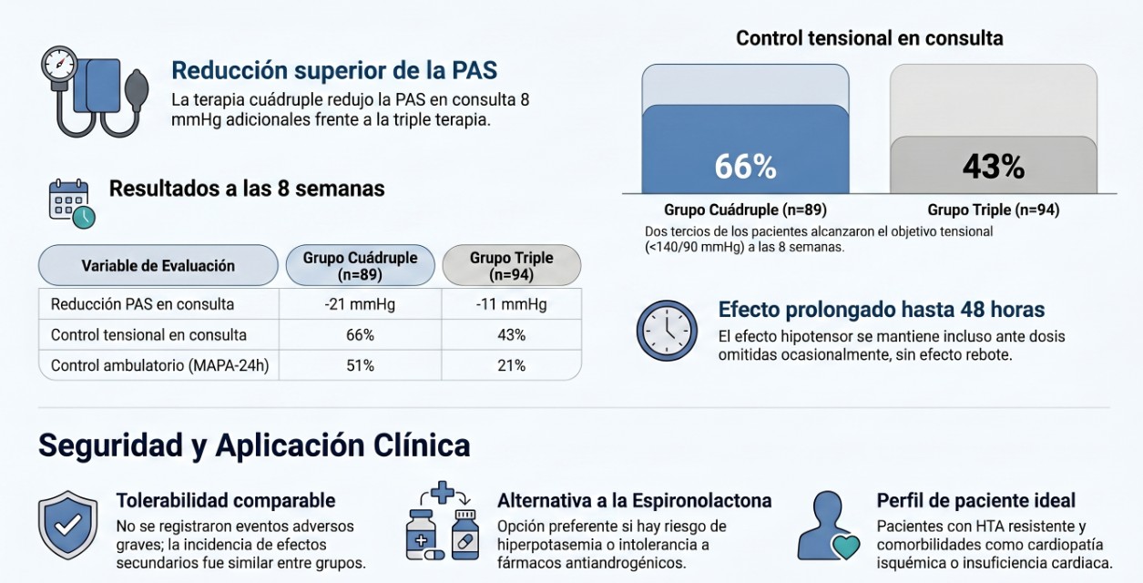 Eficacia de la terapia cuádruple