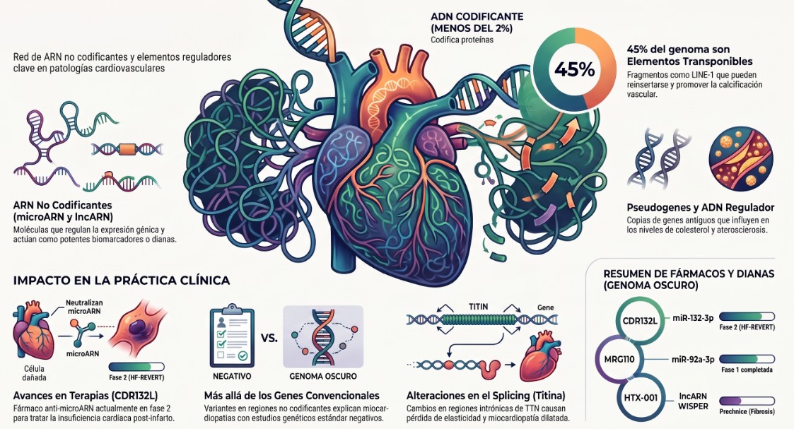 El genoma oscuro cardiovascular