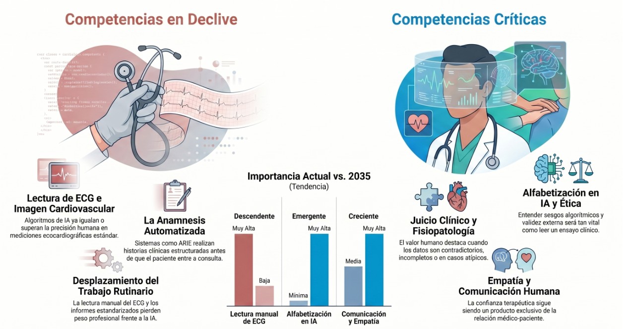 El cardiólogo del futuro: qué cambia, qué permanece y qué debes aprender hoy
