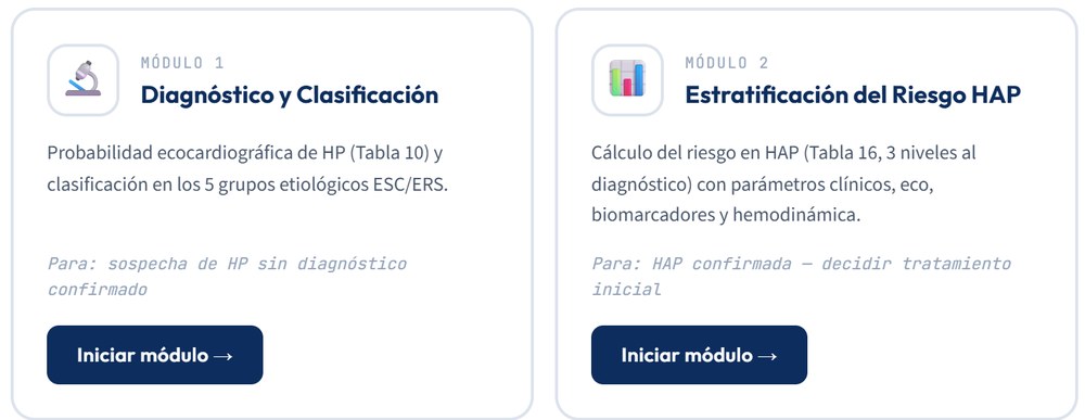 Guía clínica interactiva de hipertensión pulmonar ESC/ERS 2022