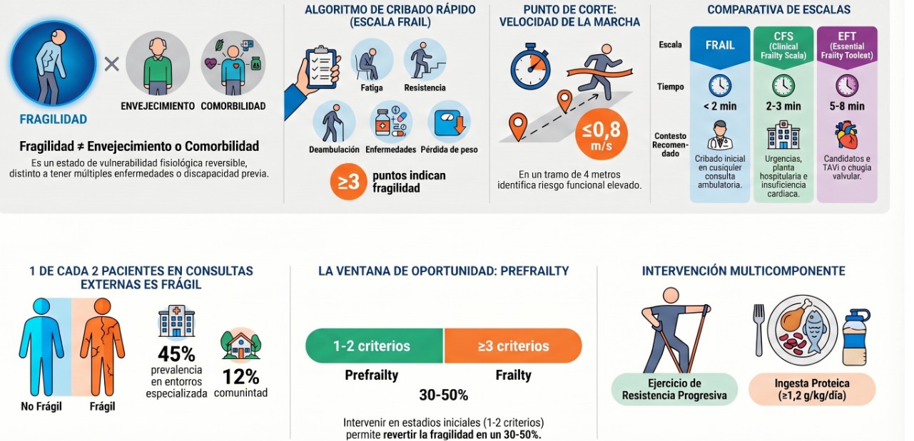 Evaluación de la fragilidad para no geriatras