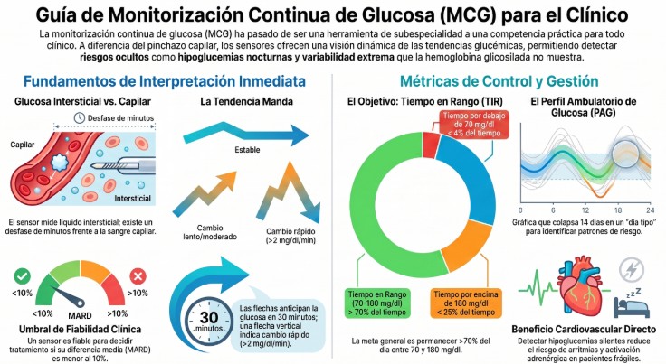 Guía de monitorización de glucosa