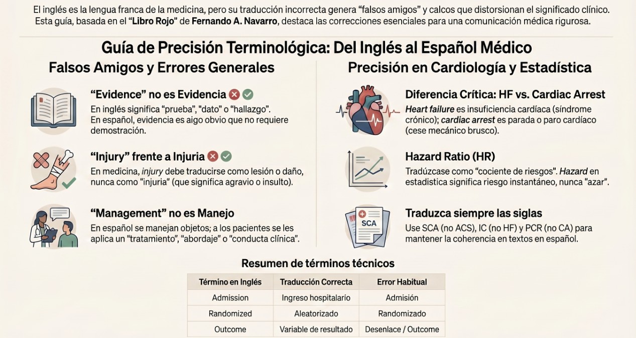 ¿'Fallo cardíaco', 'manejo del paciente' o 'evidencia'? Los errores de traducción que se han colado en tu vocabulario médico