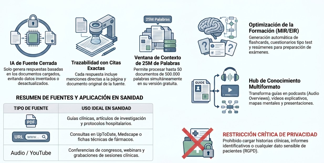 NotebookLM para medicos y enfermeros