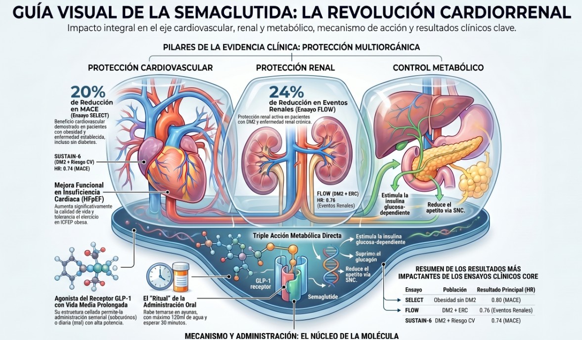 Semaglutida para el especialista cardiovascular