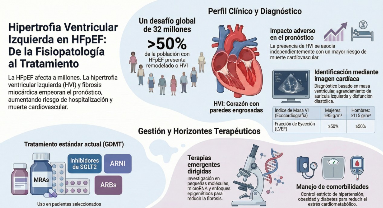 Hipertrofia Ventricular Izquierda en HFpEF