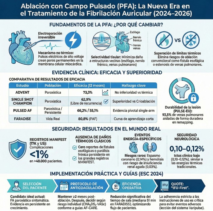 Ablación con Campo Pulsado: una revolución en el tratamiento de la fibrilación auricular