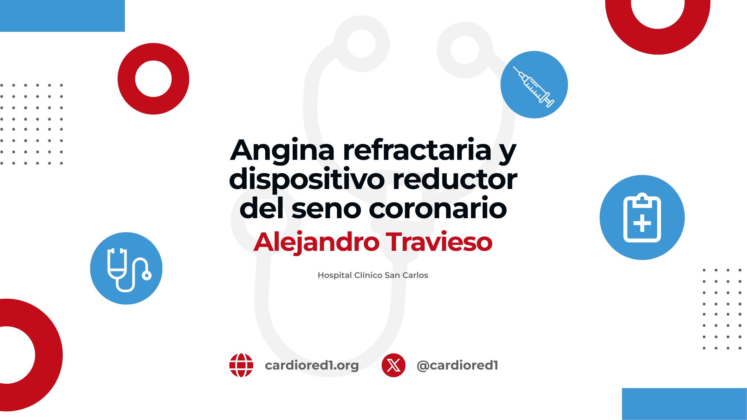Angina refractaria y dispositivo reductor delo seno coronario