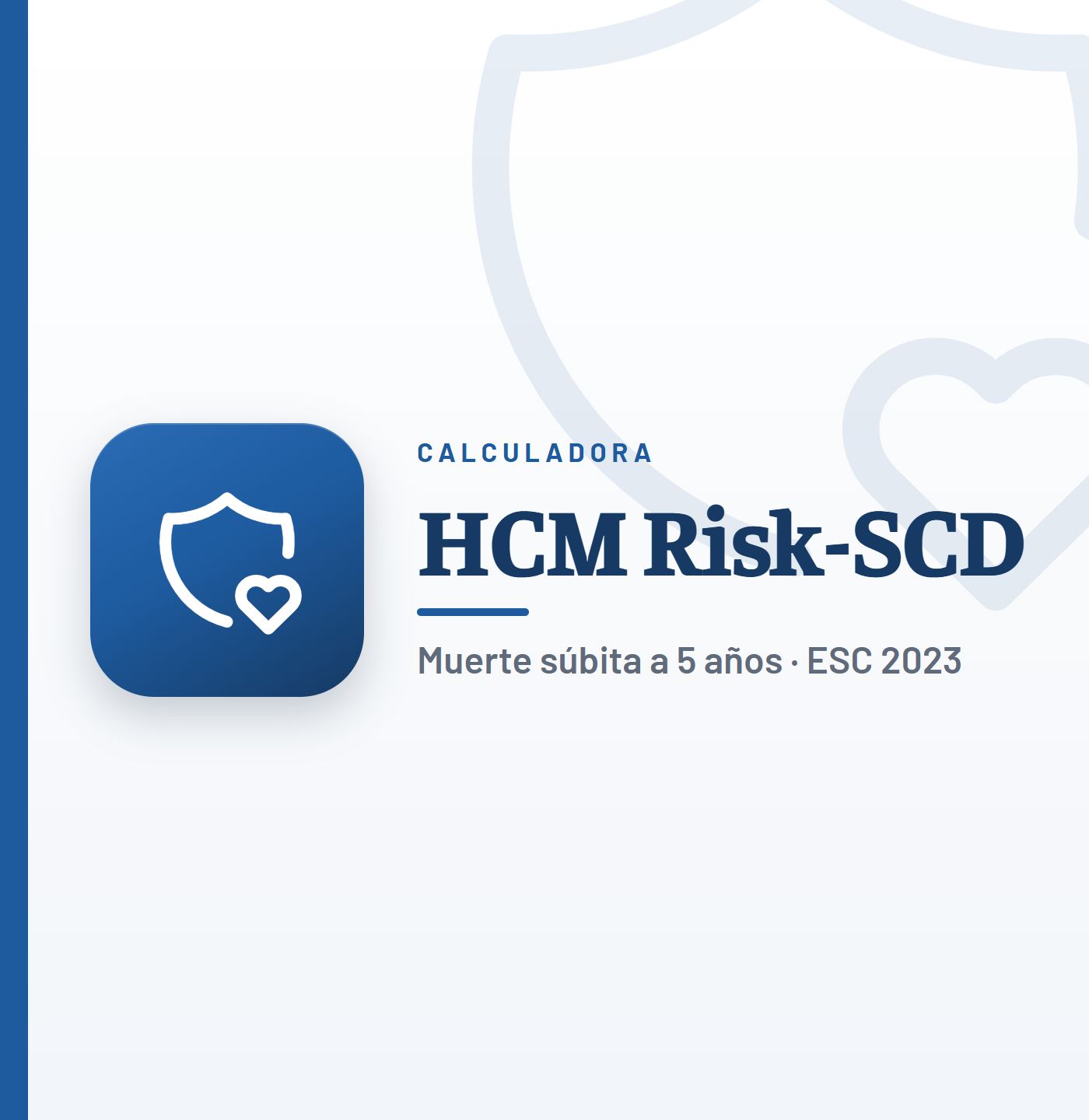 Calculadora HCM Risk-SCD de CardioTeca: riesgo de muerte súbita en la miocardiopatía hipertrófica