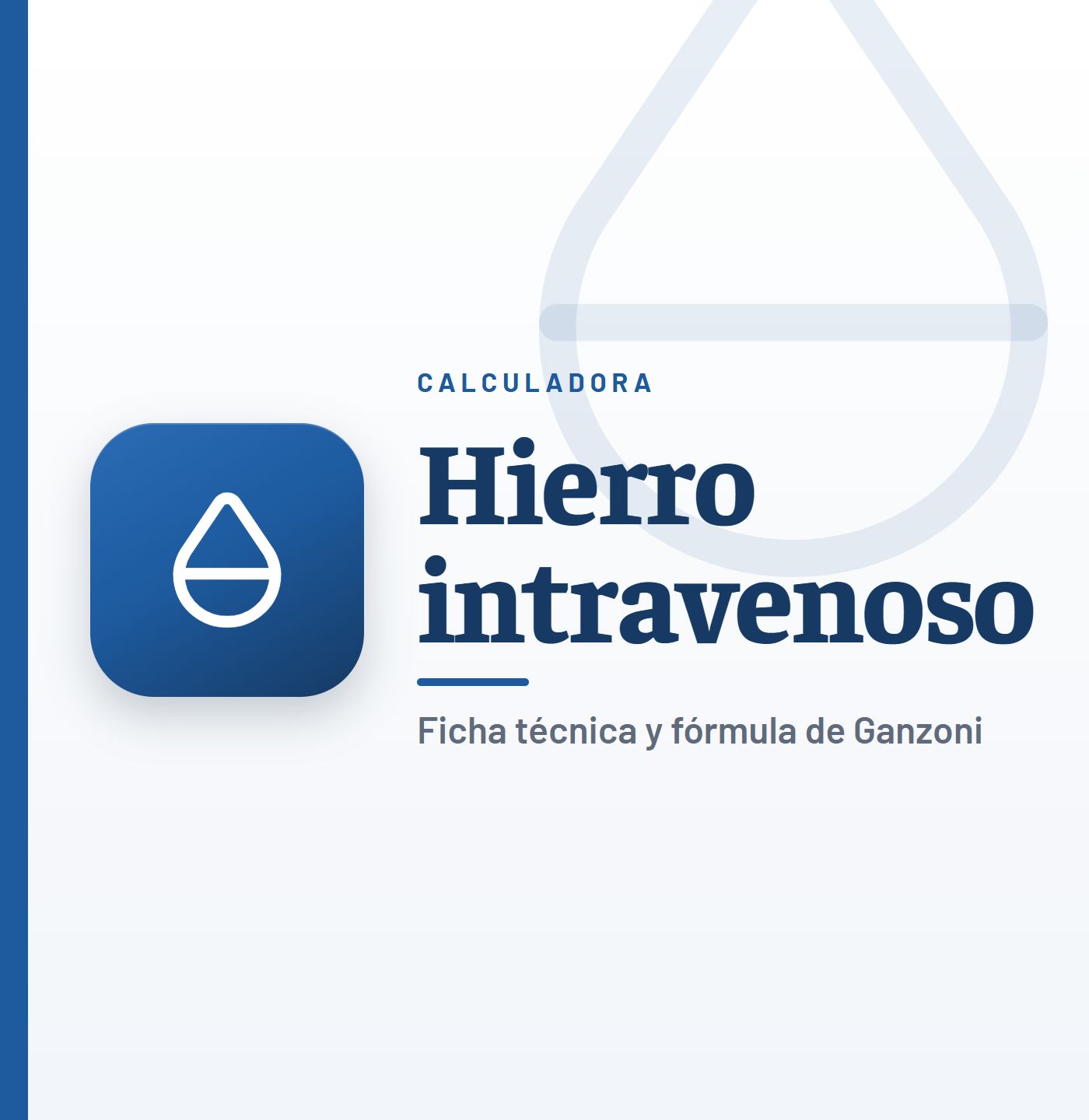 Calculadora Hierro intravenoso de CardioTeca