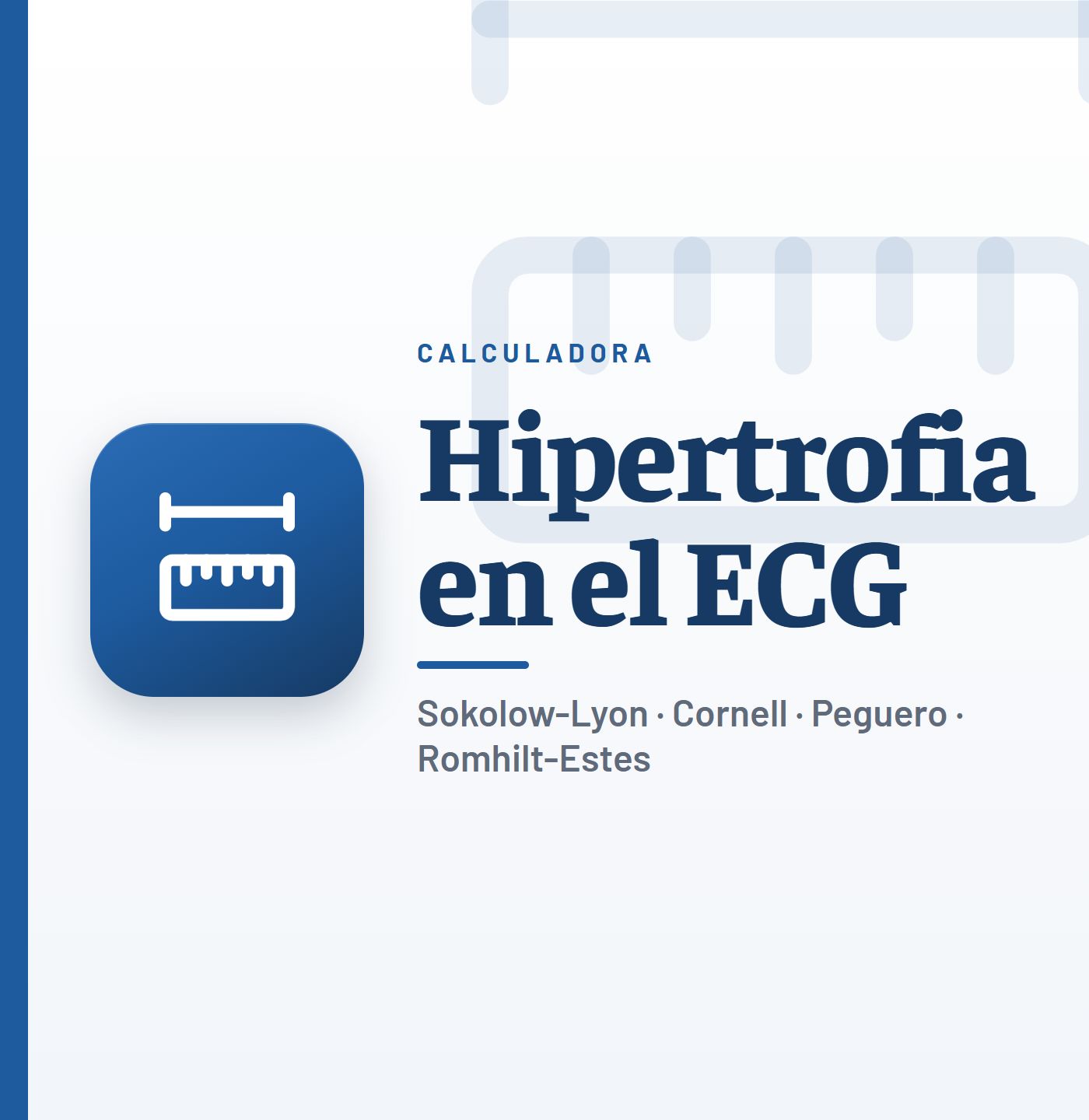 Calculadora de hipertrofia ventricular izquierda en el ECG de CardioTeca