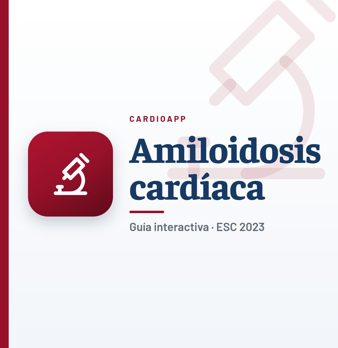 Guía interactiva de amiloidosis cardíaca de CardioApp (ESC 2023)