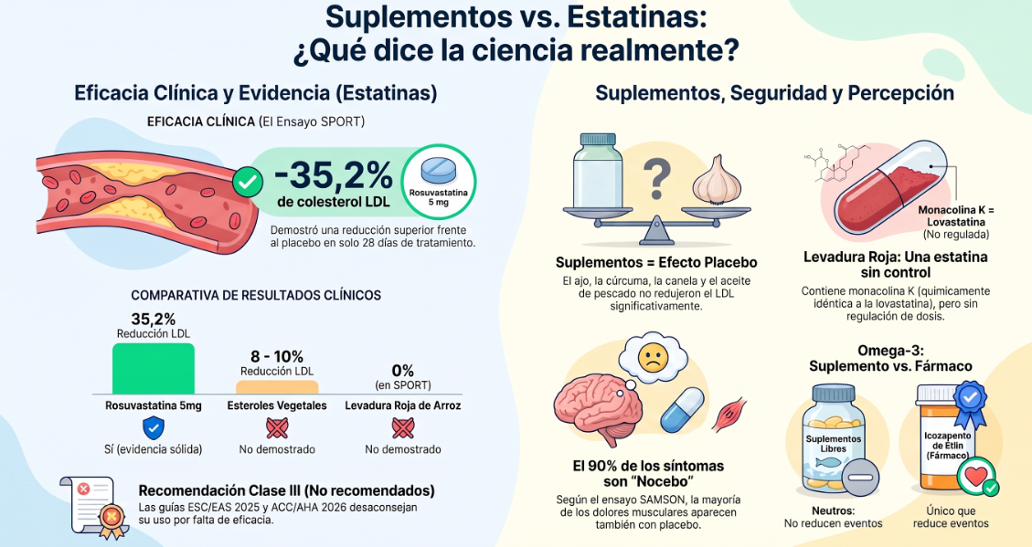 estatinas vs suplementos