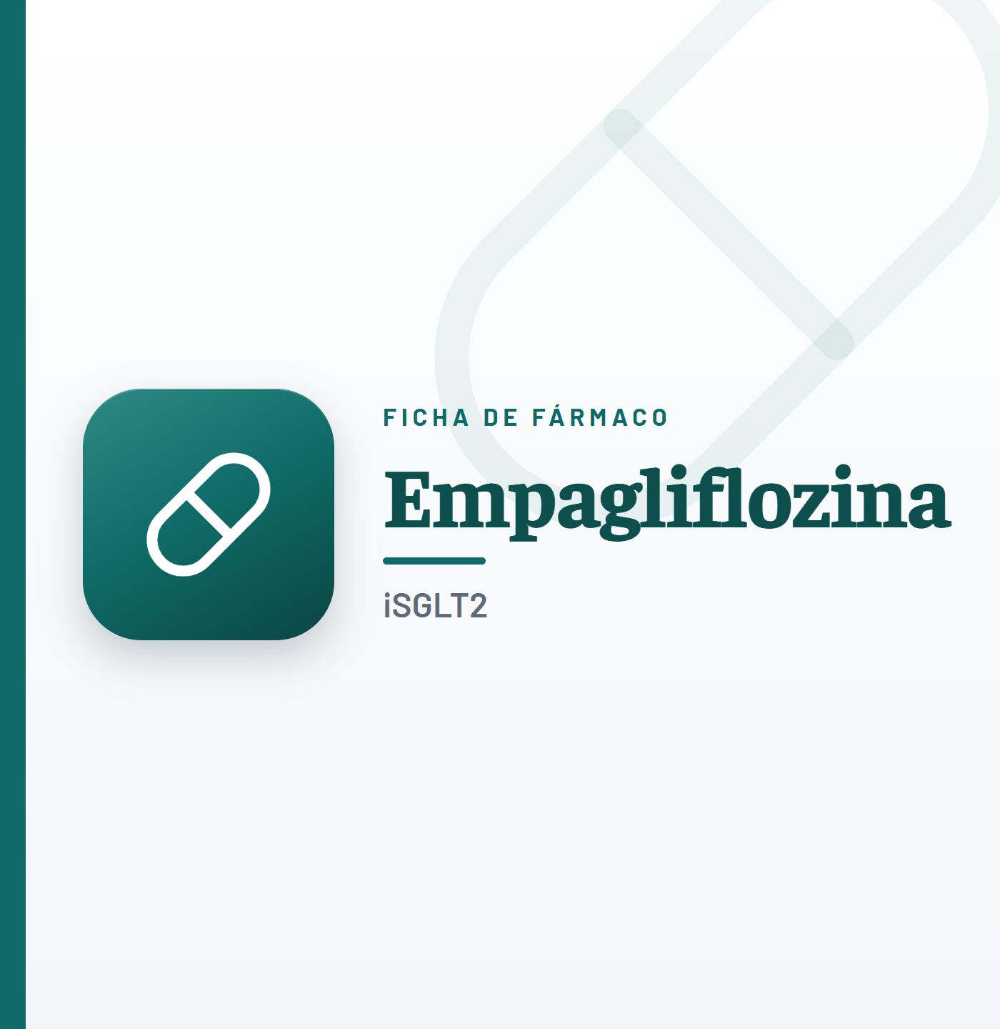 Ficha de fármaco de empagliflozina (iSGLT2) en CardioTeca