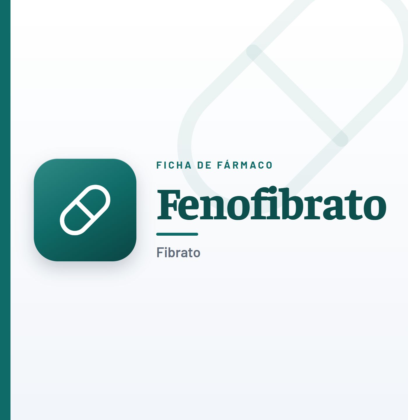 Ficha de fármaco de fenofibrato (fibrato) en CardioTeca