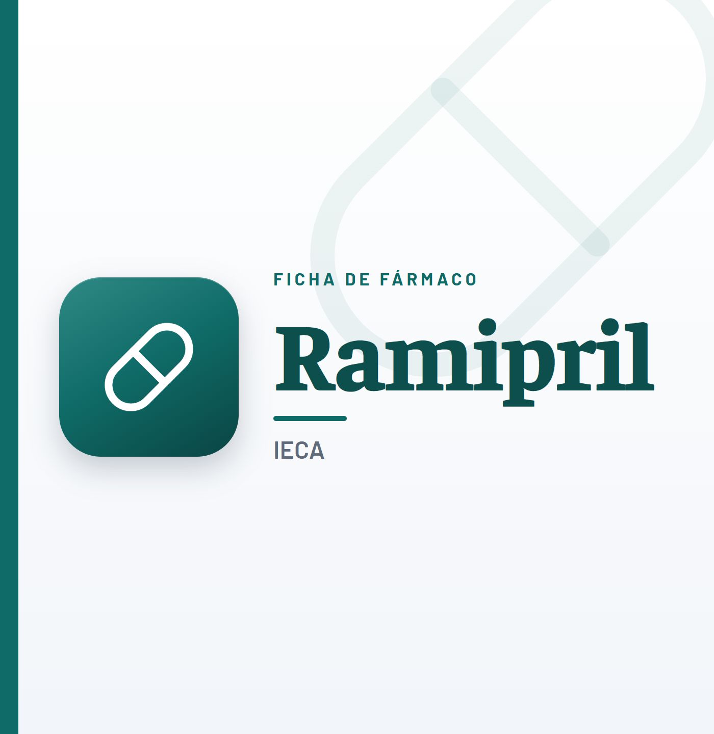Ficha de fármaco de ramipril (iECA) en CardioTeca