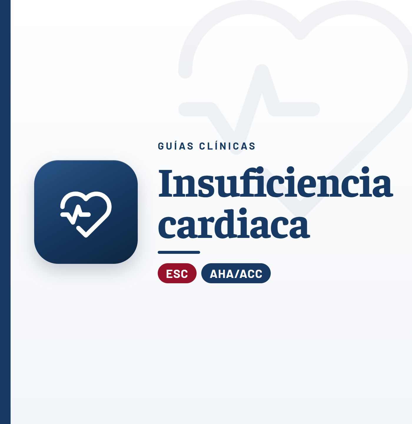 Guías clínicas de insuficiencia cardiaca: listado por tema de CardioTeca